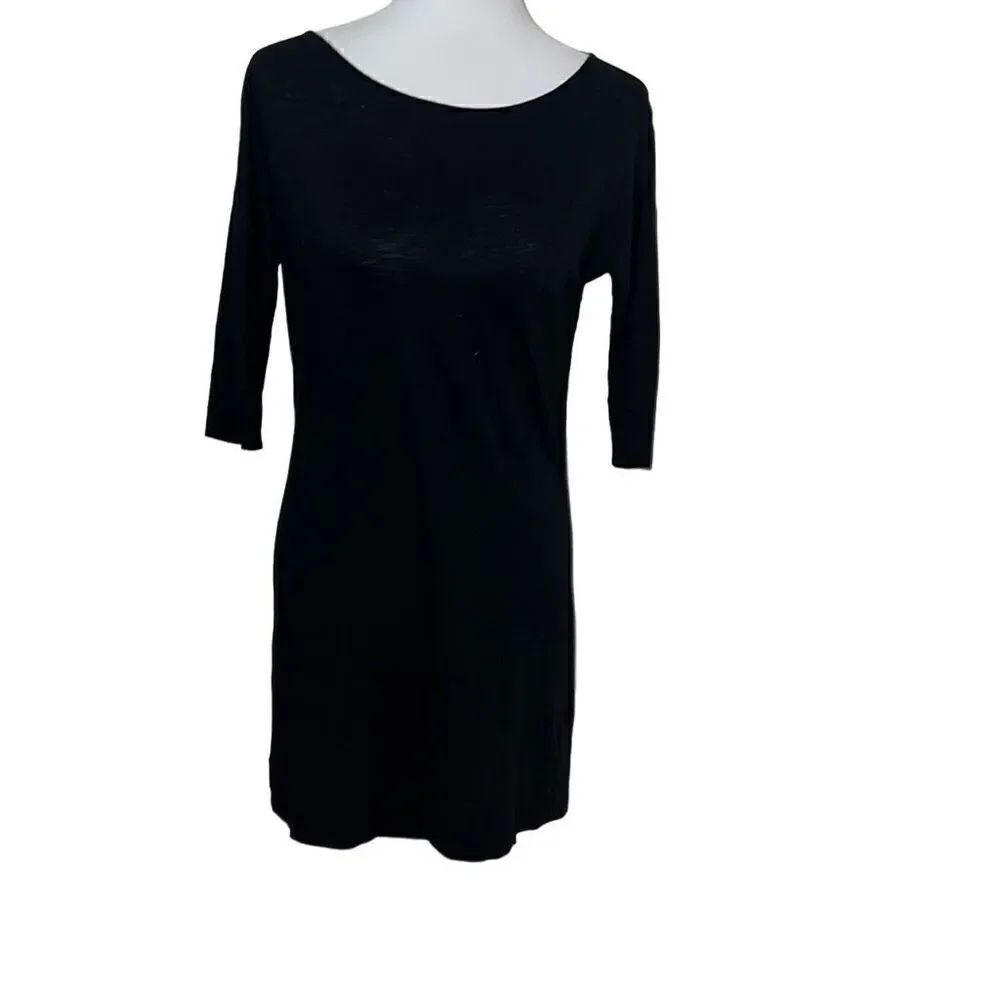 Lilly Pulitzer Cassie Slub Knit Pima Cotton Dress Boatneck 3/4 Sleeve Sz X-Small
